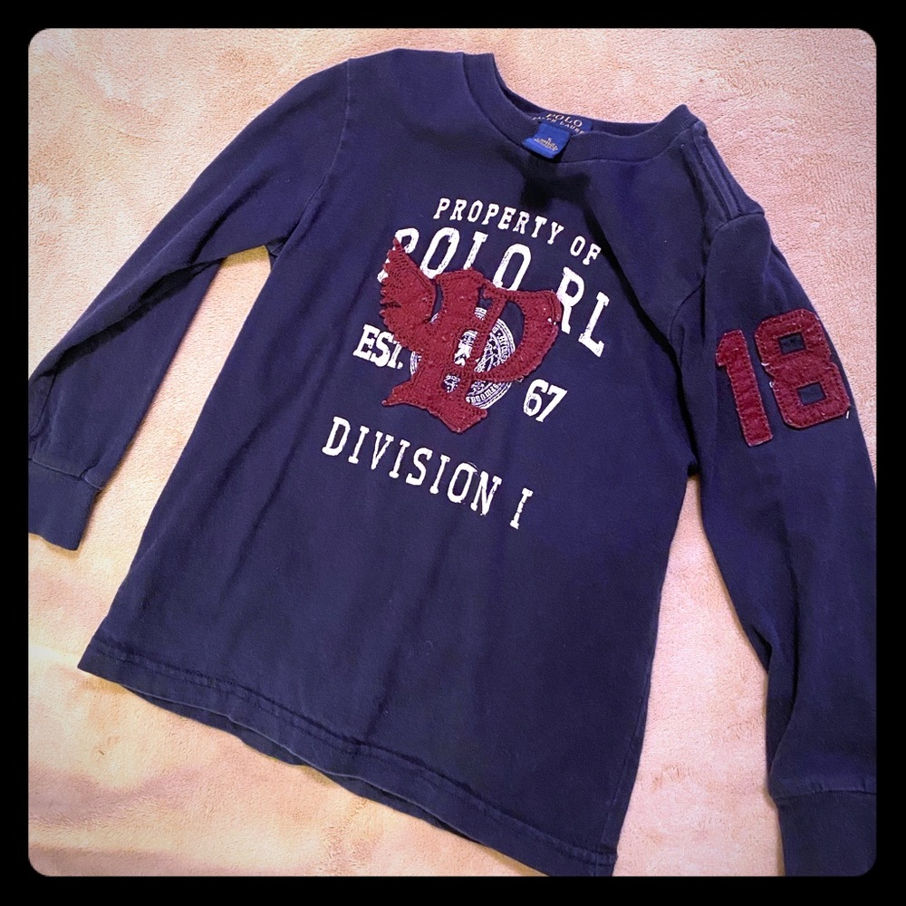 Polo Ralph Lauren Navy Blue Long Sleeve Tee